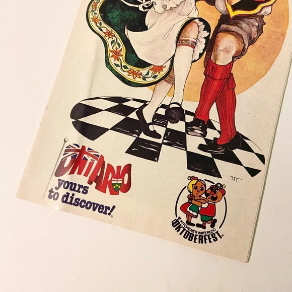 Vintage 1985 Oktoberfest Kitchener Waterloo Canada Brochure Pamphlet - Picture 2 of 11